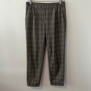 Plaid cropped trousers